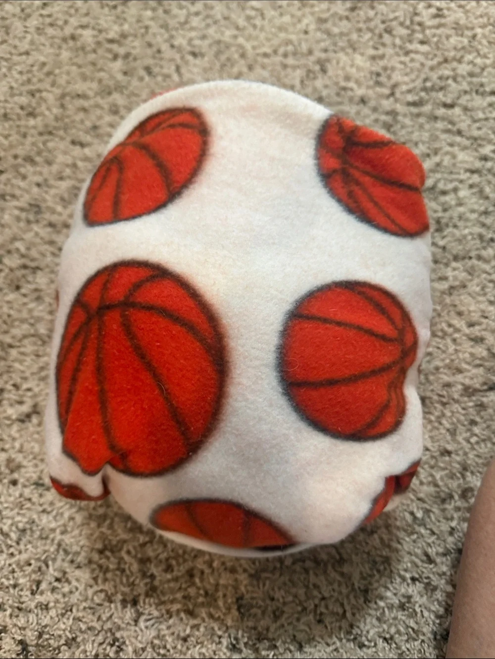 Basketball Print Fleece Throw Blanket